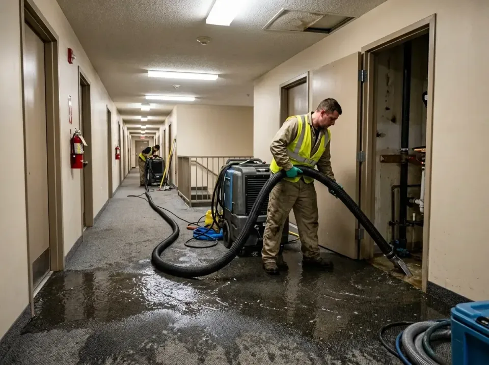 multi-unit-apartment-hallway-f-005 — frequently asked questions, Emergency Burst Pipe Water Extraction & Removal in Thorofar…
